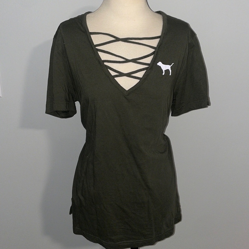 Like new strappy VS PINK tee!